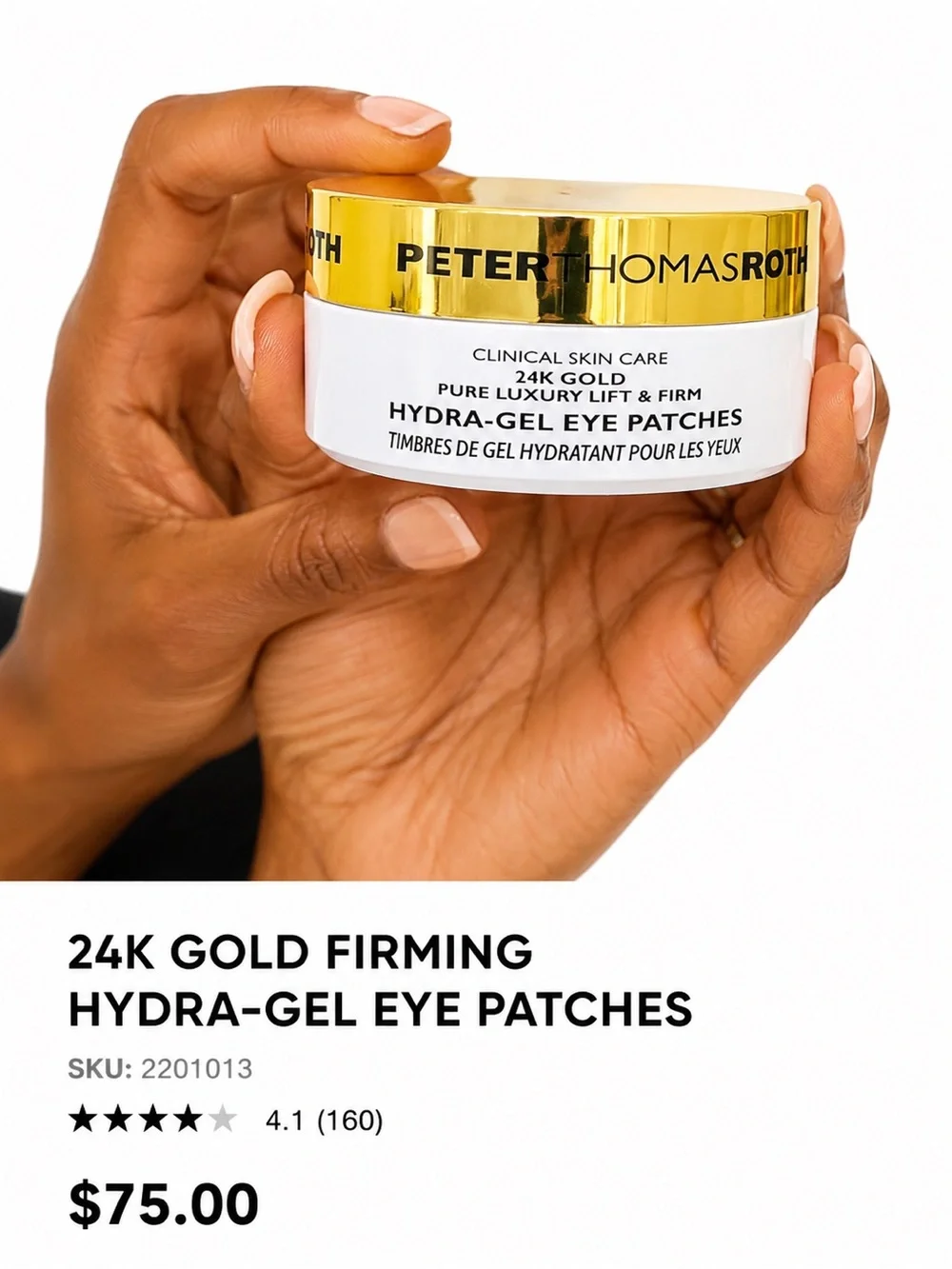 Peter Thomas Roth 24K Gold Firming Hydra-Gel Eye Patches 30 Pairs NEW Sealed✨